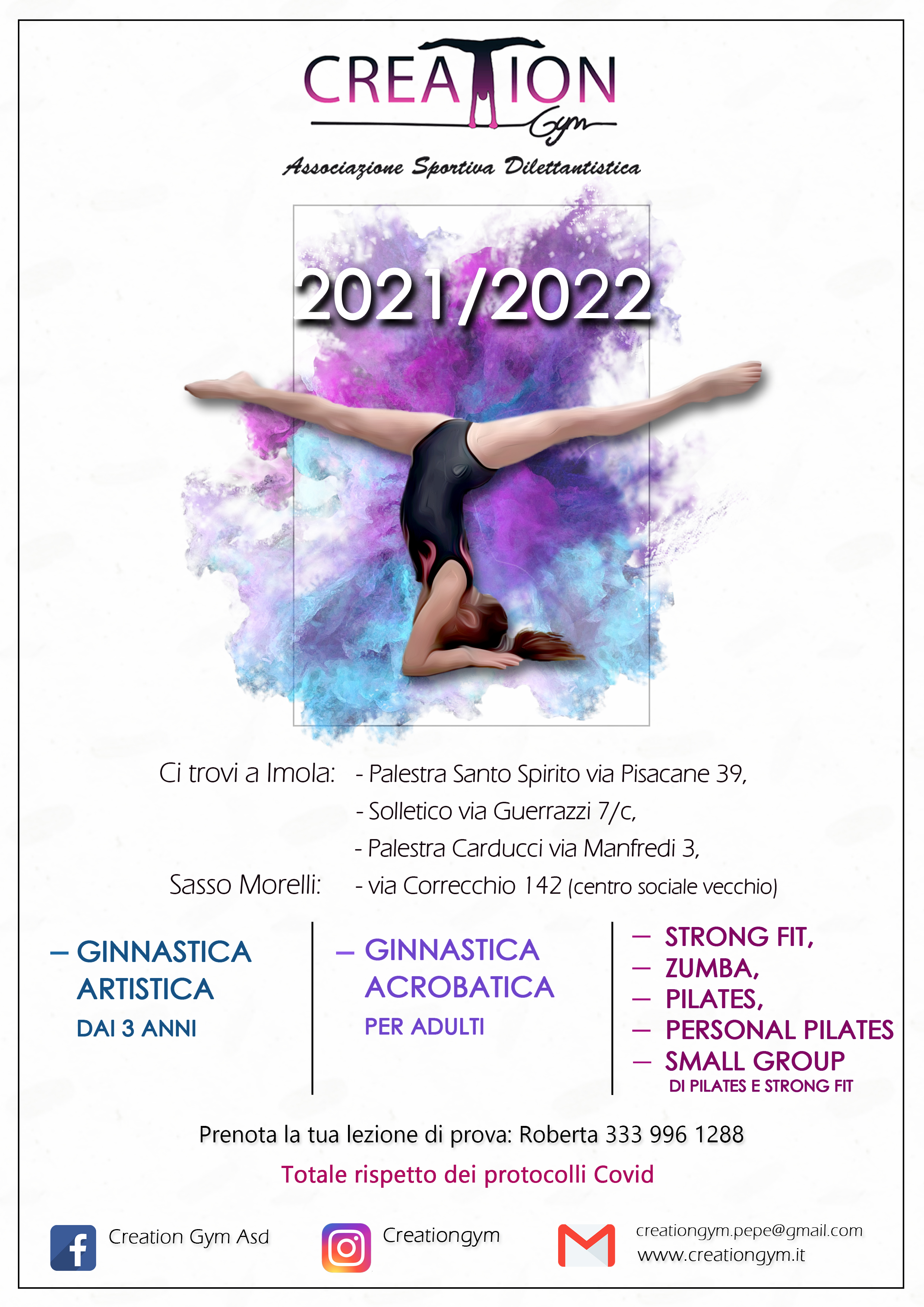 DOVE PUOI TROVARCI! - Creation Gym