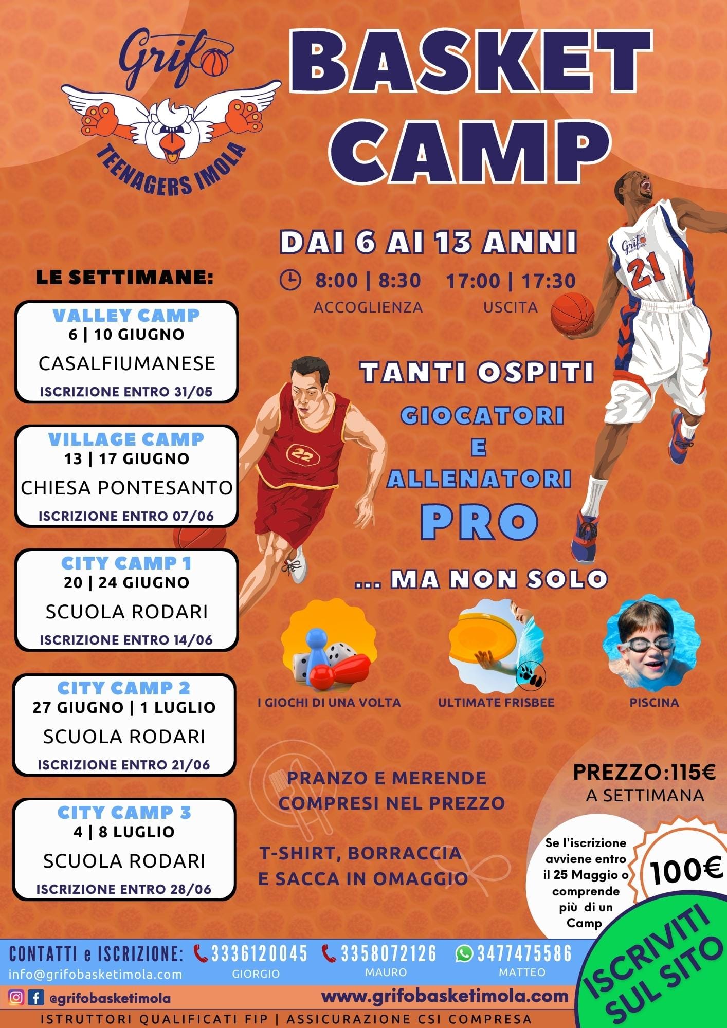 GRIFO TEENAGERS IMOLA BASKET CAMP