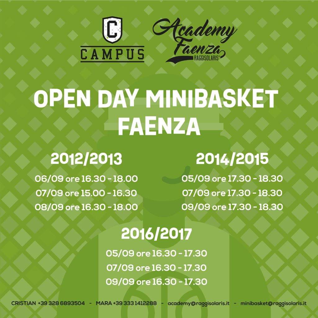 OPEN DAY BASKET E MINIBASKET - Pietro Neri