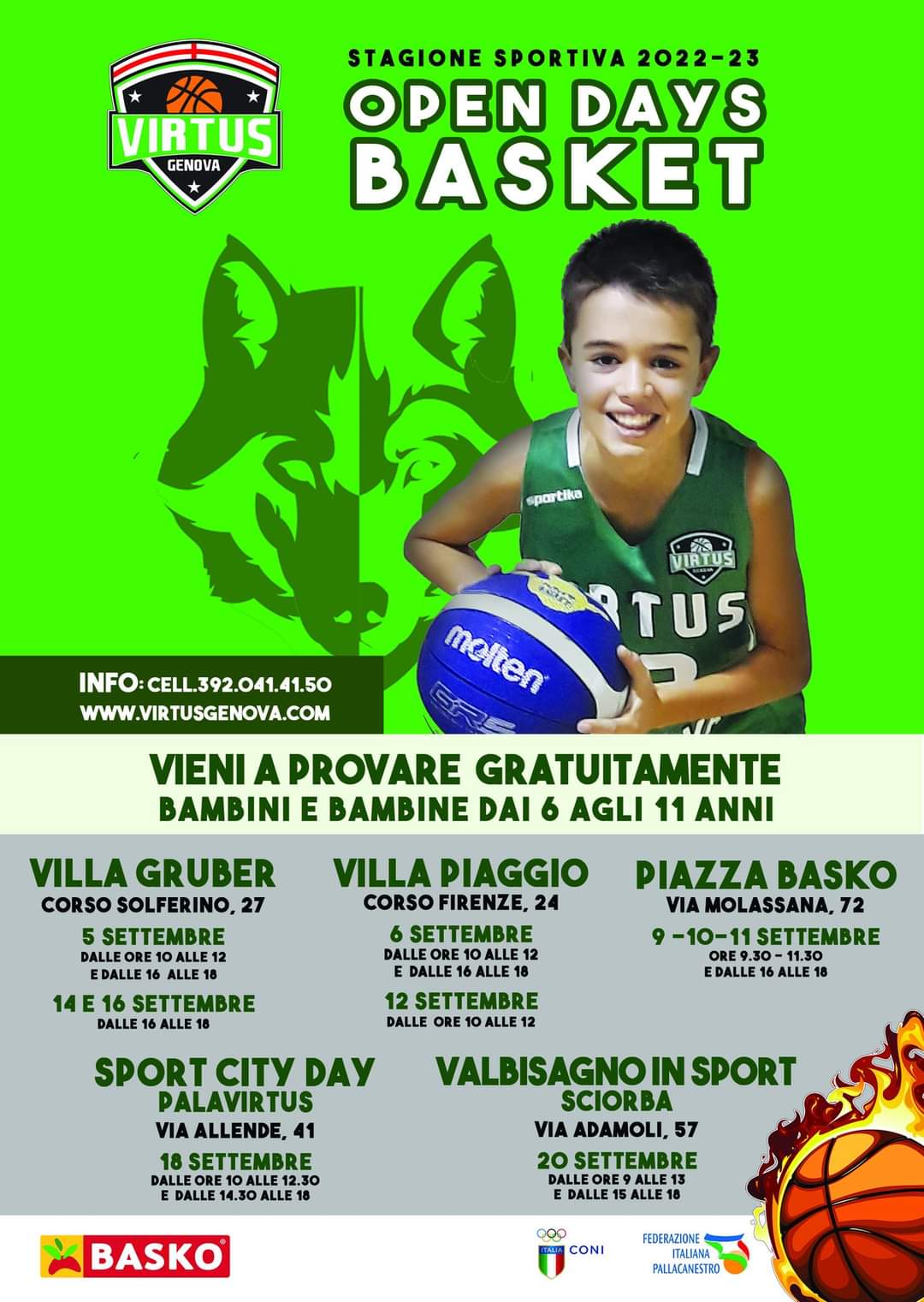 OPEN DAY BASKET E MINIBASKET