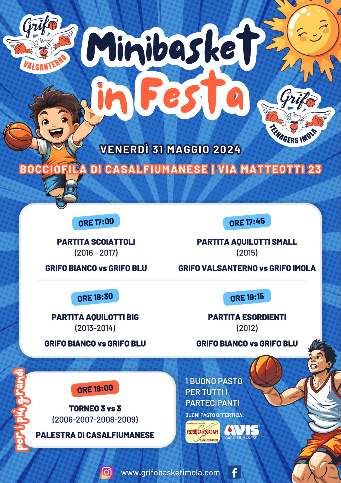 FESTA A CASALFIUMANESE - Grifo Basket Imola a.s.d.