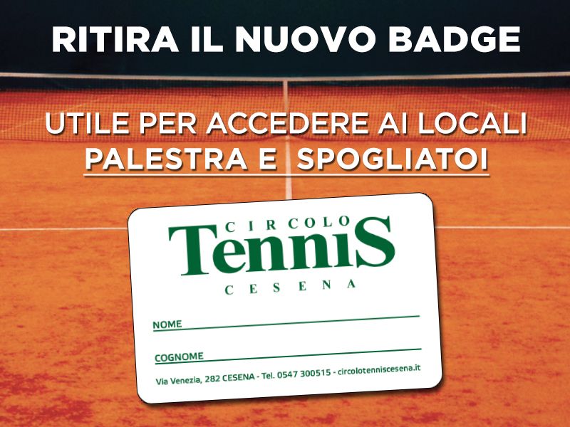 Nuovo BADGE - Circolo Tennis Cesena a.s.d.