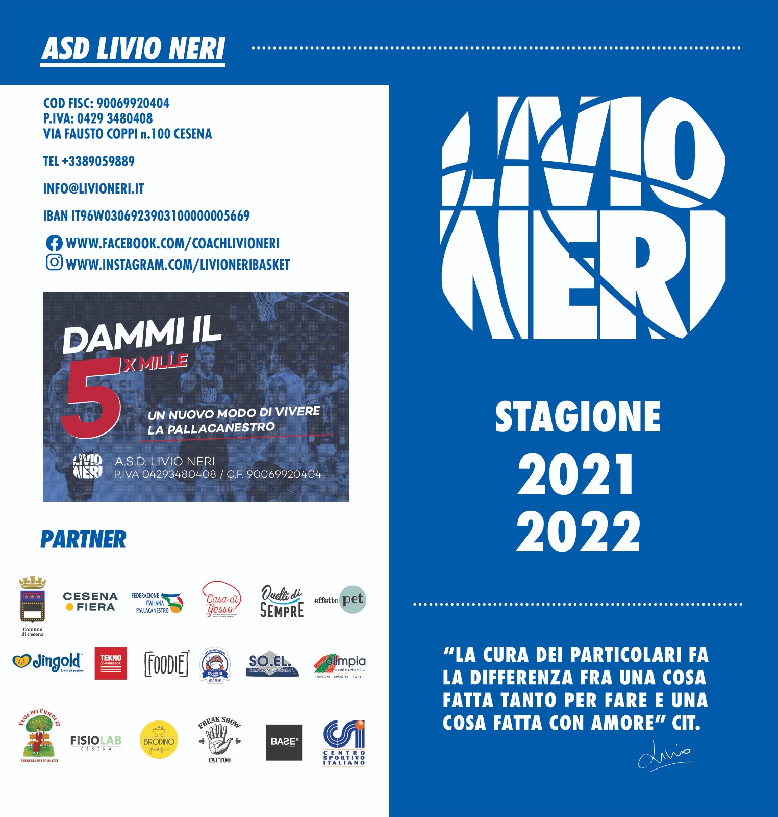 INIZIO ATTIVITA' 2021/2022